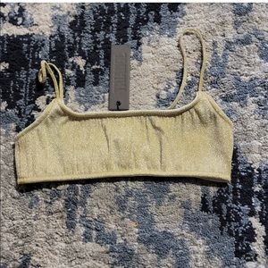 Gold Sparkle Triangl Bikini